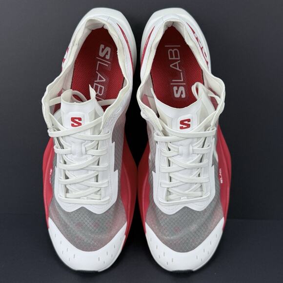 Salomon S/LAB Phantasm 2 Unisex 9.5/10.5 White Red Running Shoes 472766 main image 6